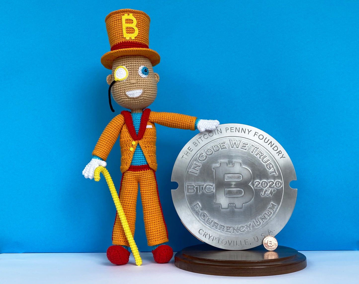 2020 Bitcoin Penny® MINI Manhole Cover