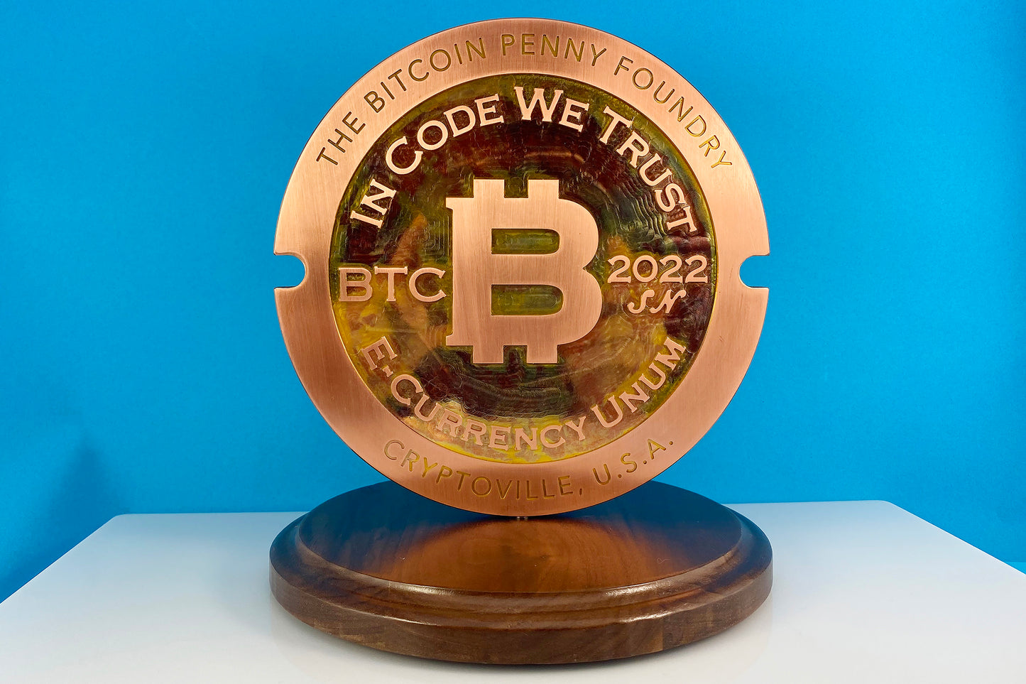 2022 Bitcoin Penny® MINI Manhole Cover, COPPER EDITION