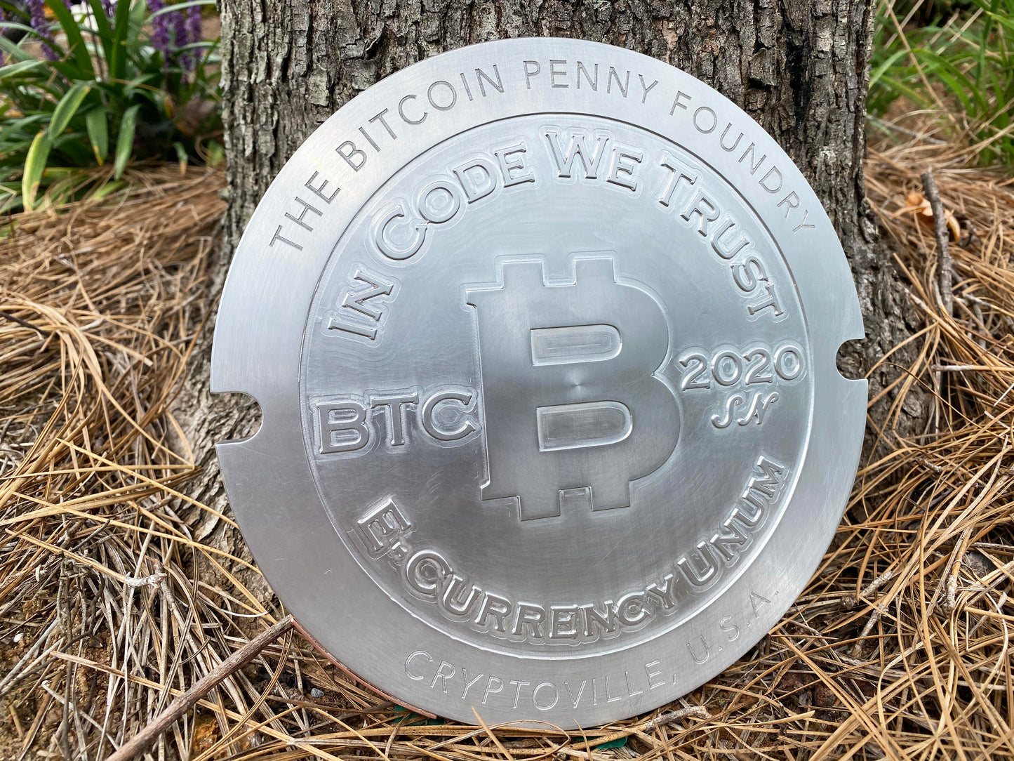 2020 Bitcoin Penny® MINI Manhole Cover